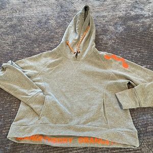 OTF cropped hooded sweatshirt